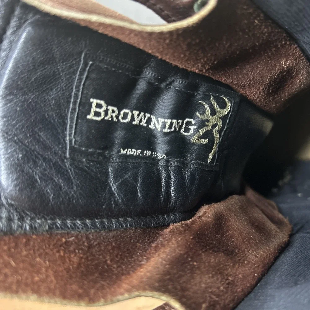 70s Browning Hunting Boots Vintage Made in USA lace up Lug Vibram sole 10-11 B